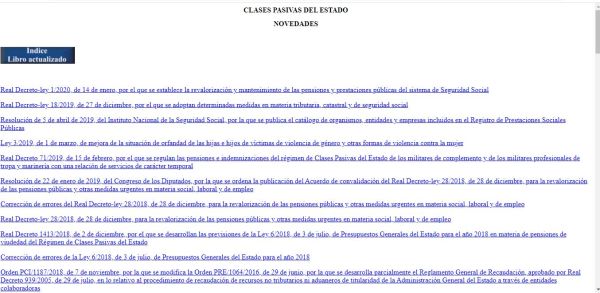 Clases Pasivas del Estado