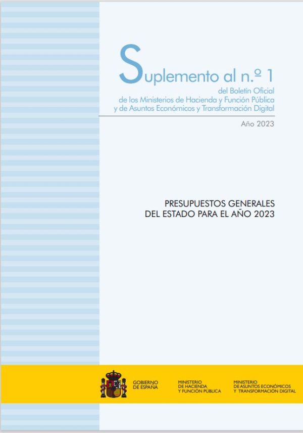 Presupuestos generales del Estado para el año 2023