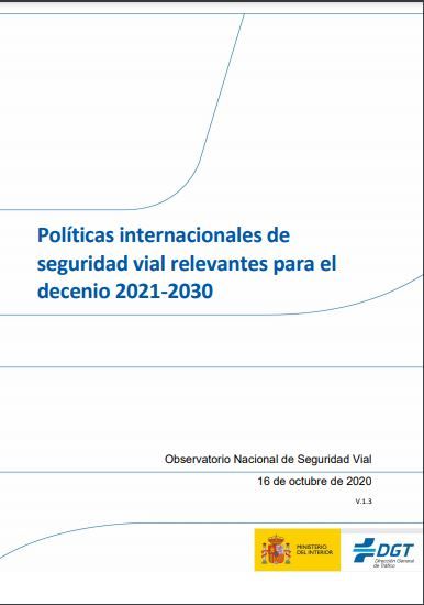 Políticas internacionales de seguridad vial relevantes para el decenio 2021-2030