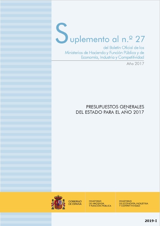 Presupuestos generales del Estado para el año 2018