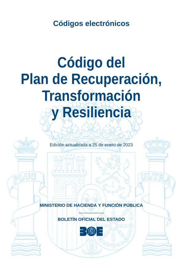 Código del Plan de recuperación, transformación y resiliencia