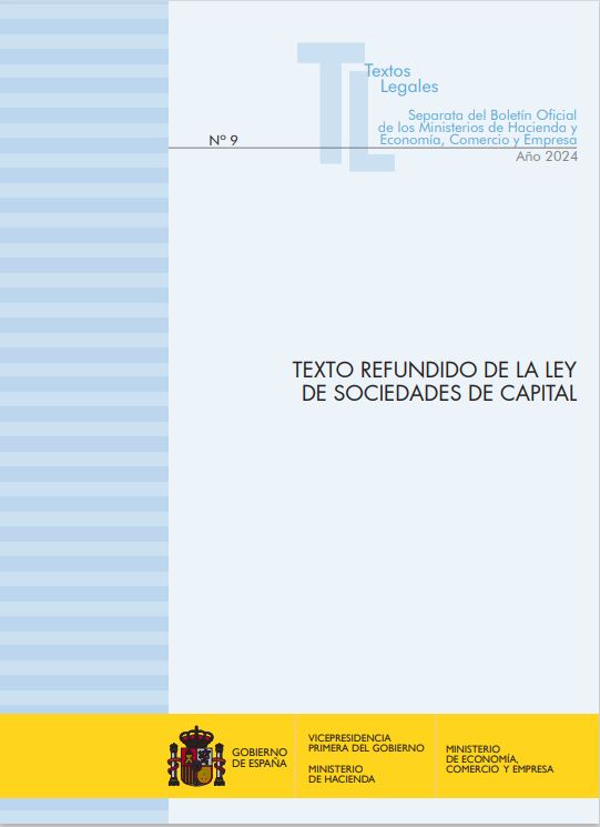 Texto refundido de la Ley de sociedades de capital
