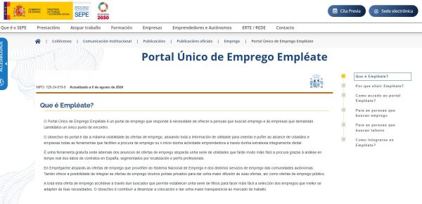 Portal Único de Emprego