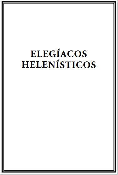 Elegíacos helenísticos