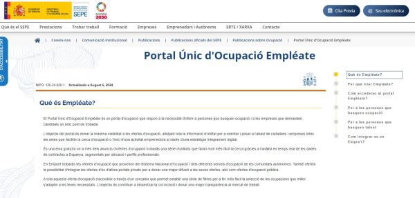 Portal Únic d'Ocupació