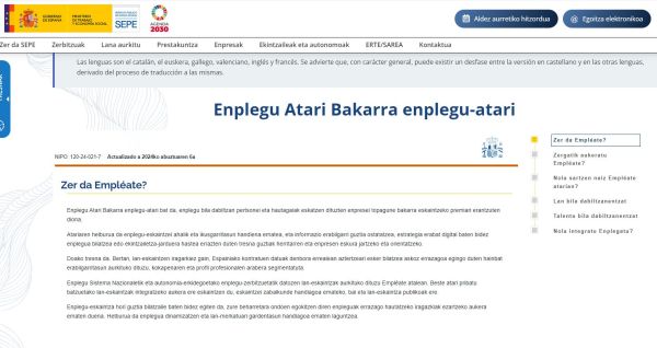 Enplegu Atari Bakarra