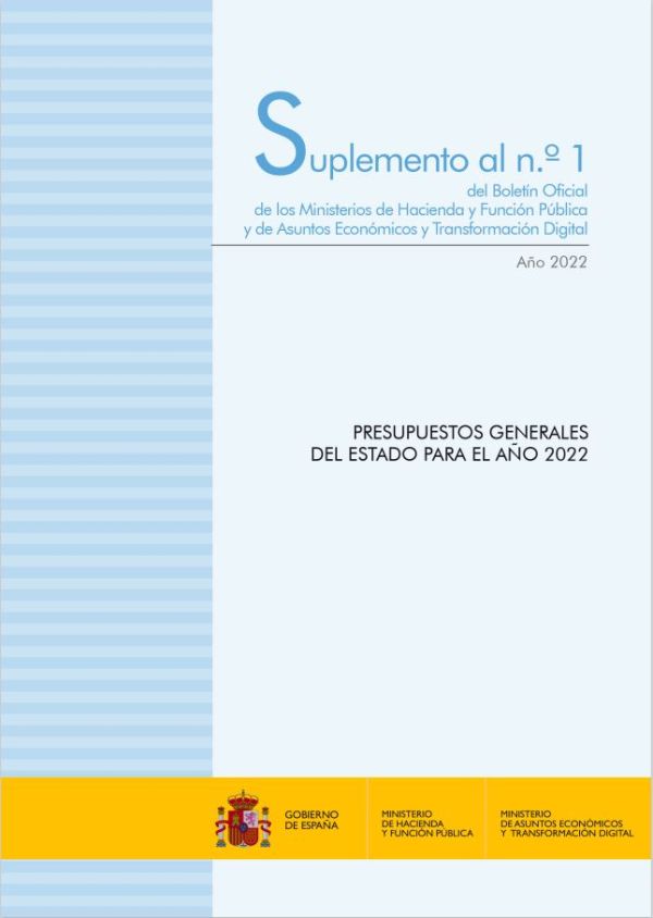 Presupuestos generales del Estado para el año 2022