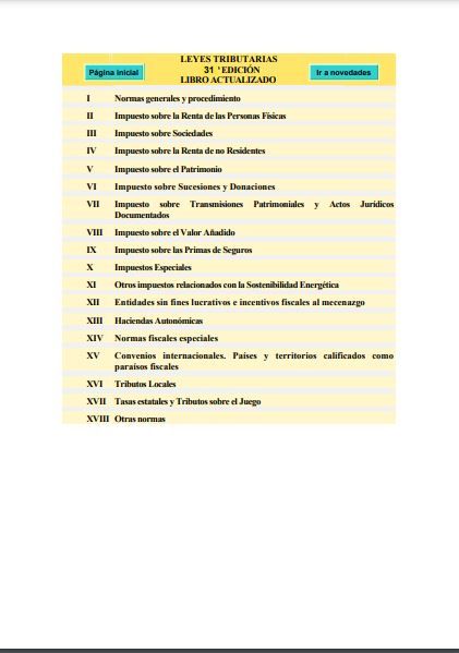 Leyes tributarias