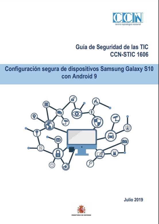 Configuración segura de dispositivos Samsung Galaxy S10 con Android 9