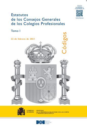 Estatutos de los consejos generales de los colegios profesionales