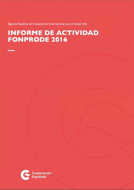 Informe de actividad FONPRODE 2016