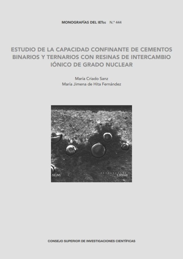 Estudio de la capacidad confinante de cementos binarios y ternarios con resinas de intercambio iónico de grado nuclear