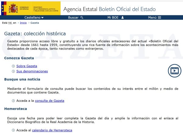 Gazeta: colección histórica