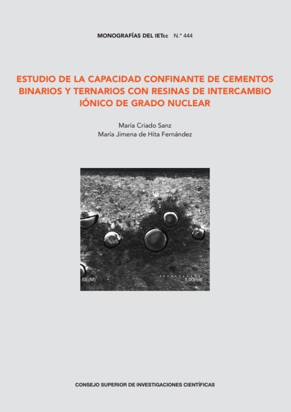 Estudio de la capacidad confinante de cementos binarios y ternarios con resinas de intercambio iónico de grado nuclear