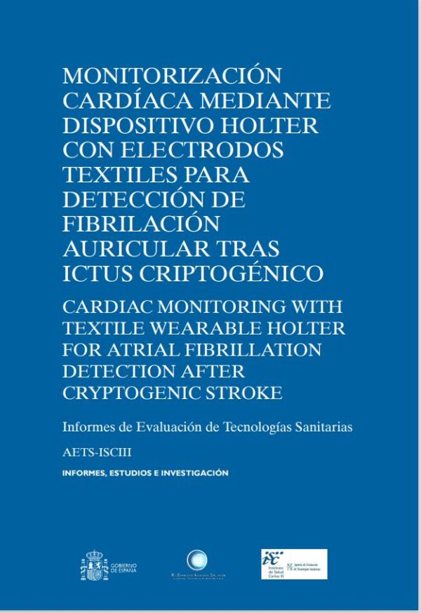 Monitorización cardiaca mediante dispositivos Holter con electrodos textiles para detección de fibrilación auricular tras ictus criptogénico