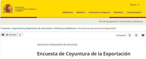 Encuesta de coyuntura de la exportación