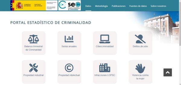 Portal estadístico de criminalidad