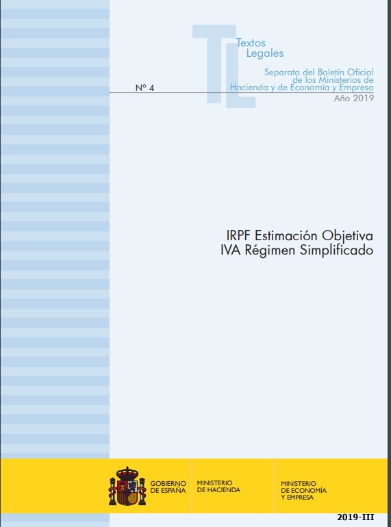 IRPF estimación objetiva. IVA régimen simplificado
