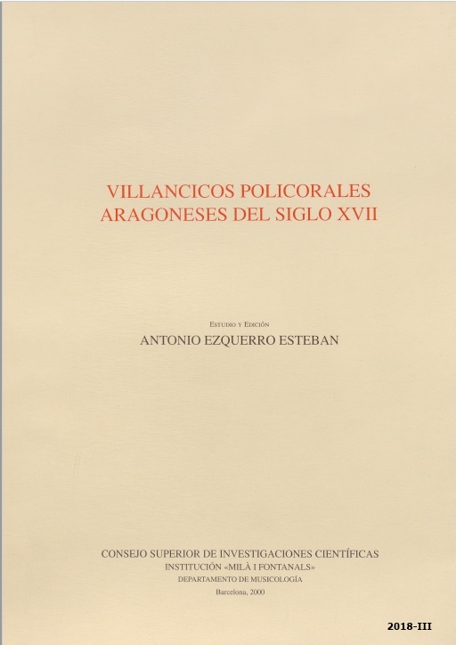 Villancicos policorales aragoneses del siglo XVII