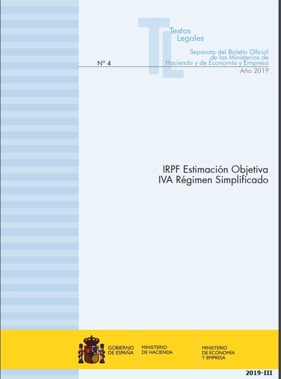 IRPF estimación objetiva. IVA régimen simplificado