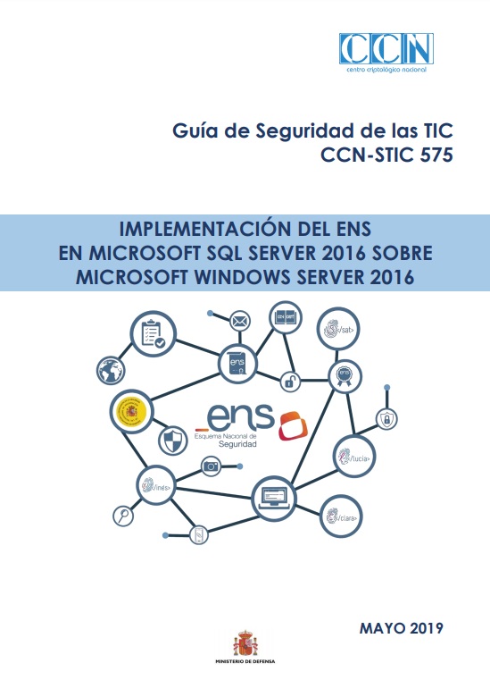 Implementación del ENS en Microsoft SQL Server 2016 sobre Microsoft Windows Server 2016