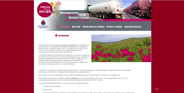 Emergencias producidas en el transporte de mercancías peligrosas por carretera y ferrocarril