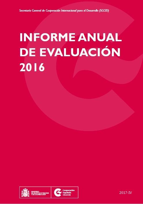 Informe anual de evaluación 2016