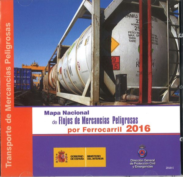 Mapa nacional de flujos de mercancías peligrosas por ferrocarril 2016