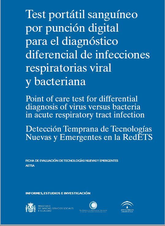 Test portátil sanguíneo por punción digital para el diagnóstico diferencial de infecciones respiratorias viral y bacteriana