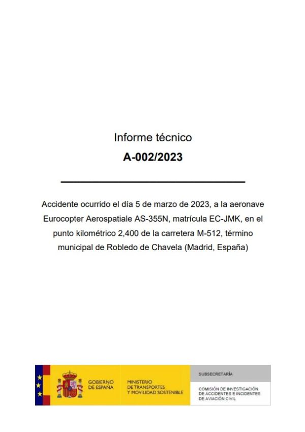 Informe técnico A-002/2023
