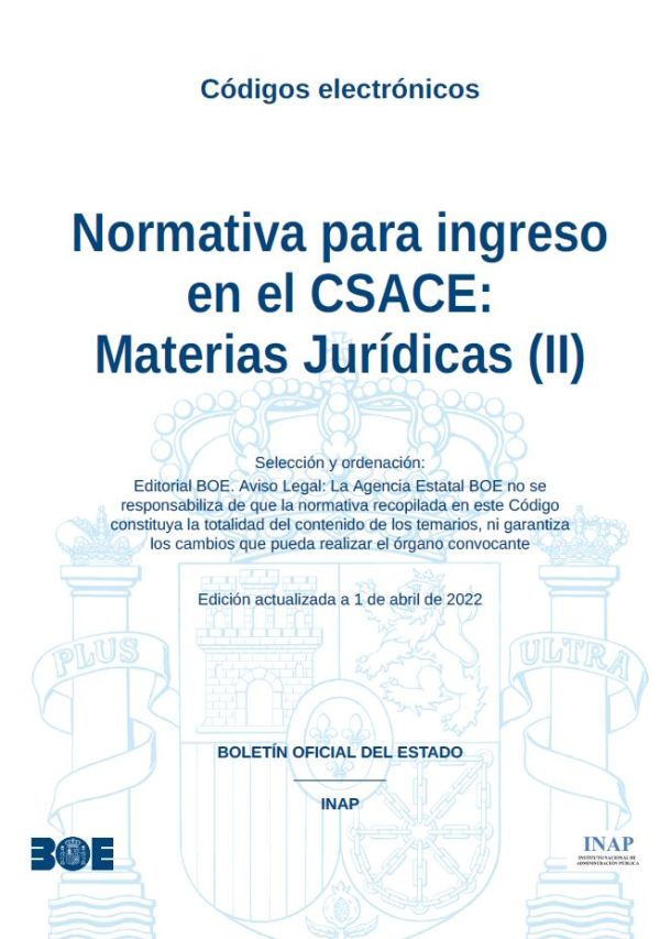 Normativa para ingreso en el CSACE