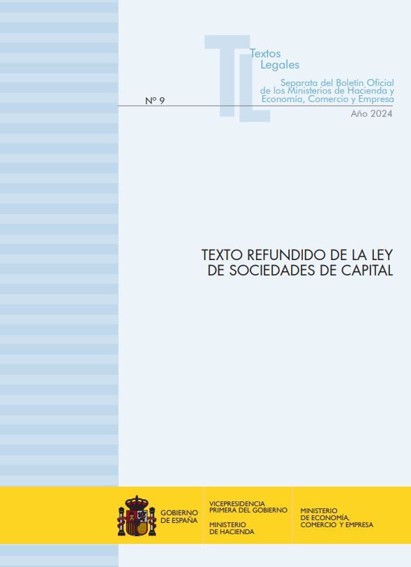 Texto refundido de la Ley de Sociedades de Capital