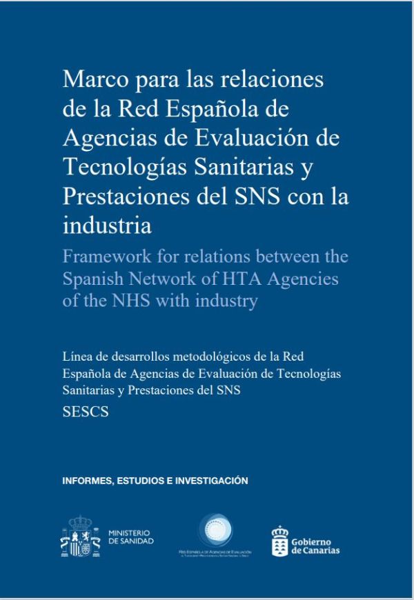 Marco para las relaciones de la Red Española de Agencias de Evaluación de Tecnologías Sanitarias y Prestaciones del SNS con la industria