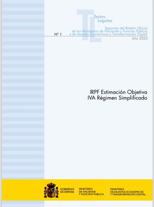 IRPF Estimación objetiva. IVA Régimen simplificado