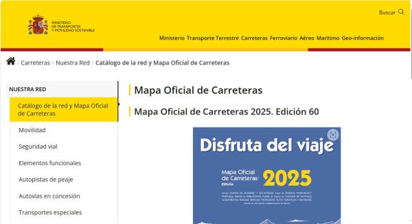 Mapa oficial de carreteras