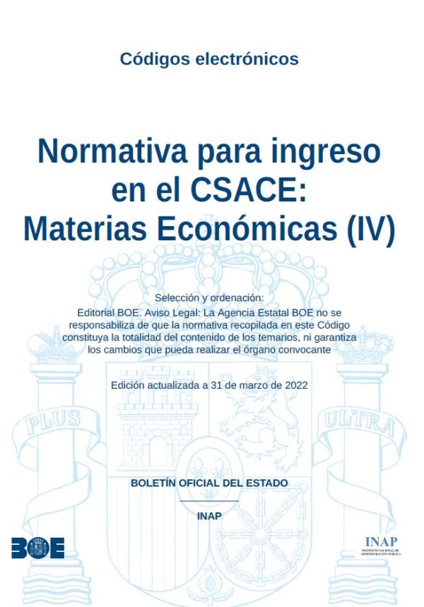 Normativa para ingreso en el CSACE
