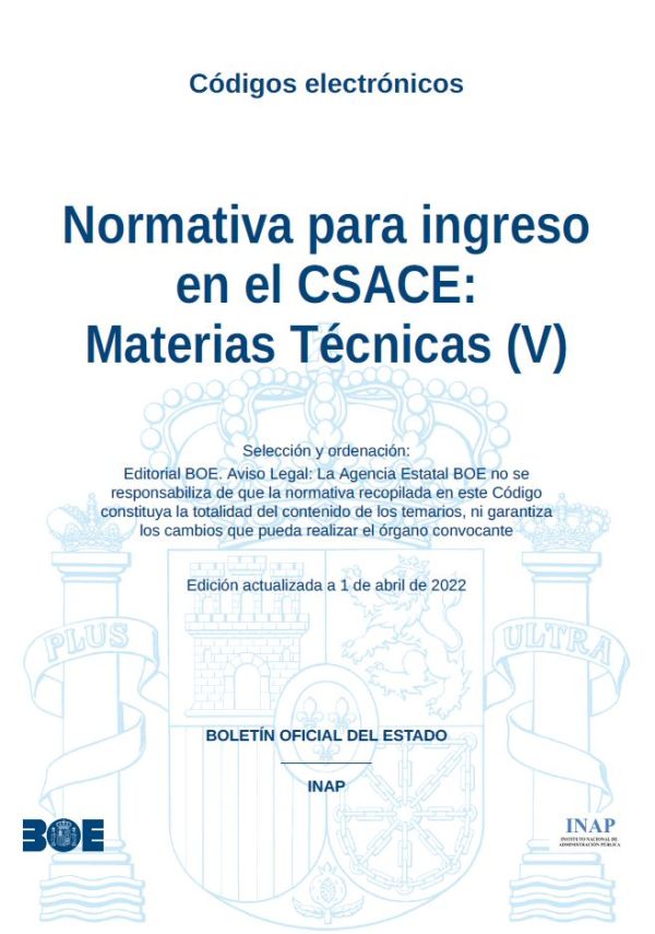 Normativa para ingreso en el CSACE