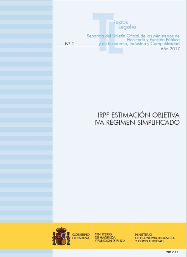 IRPF estimación objetiva. IVA régimen simplificado