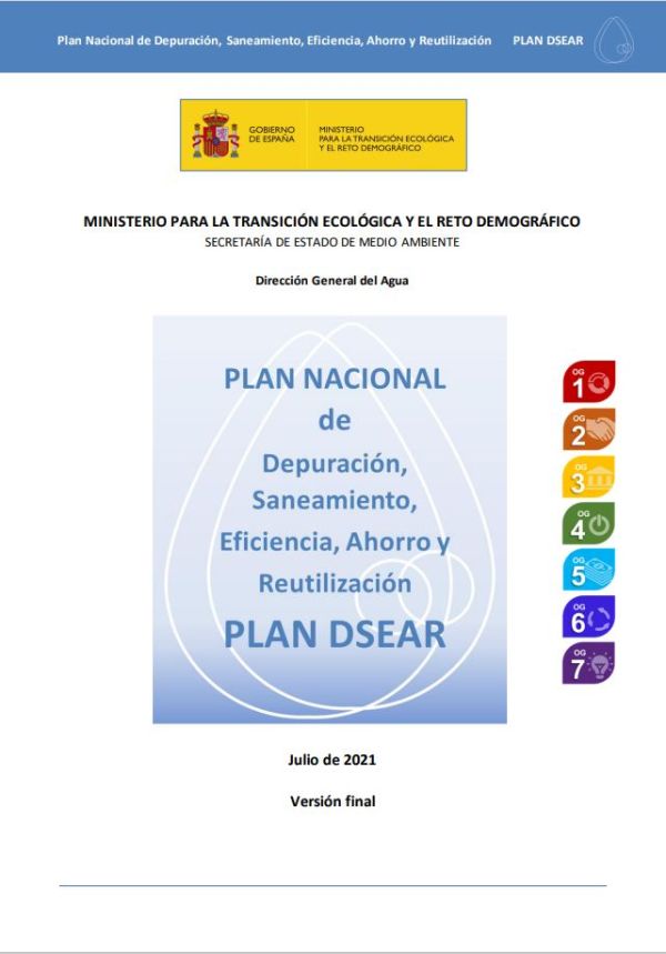 Plan DSEAR Plan Nacional de Depuración, Saneamiento, Eficiencia, Ahorro y Reutilización