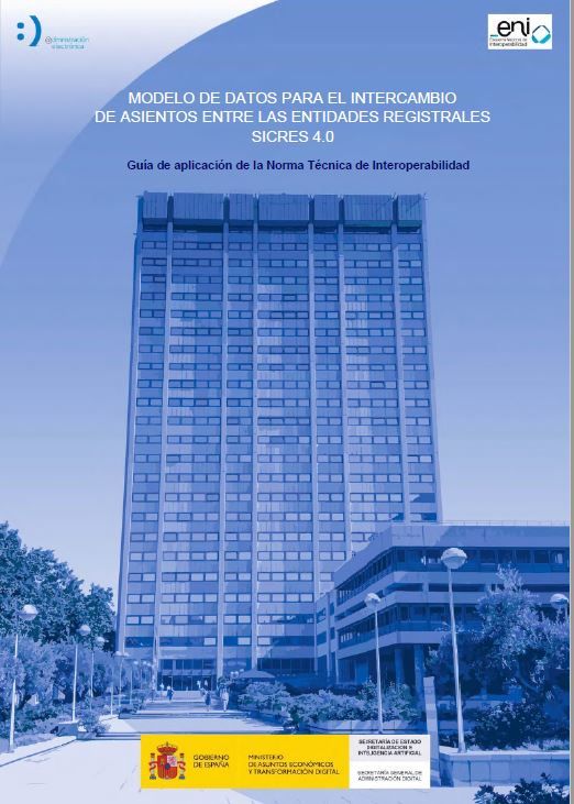 Modelo de datos para el intercambio de asientos entre las entidades registrales SICRES 4.0