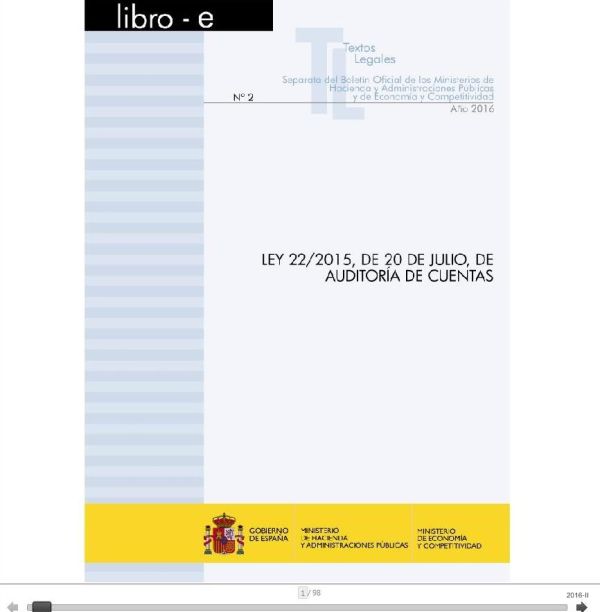 Ley 22/2015, de 20 de julio, de Auditoría de Cuentas