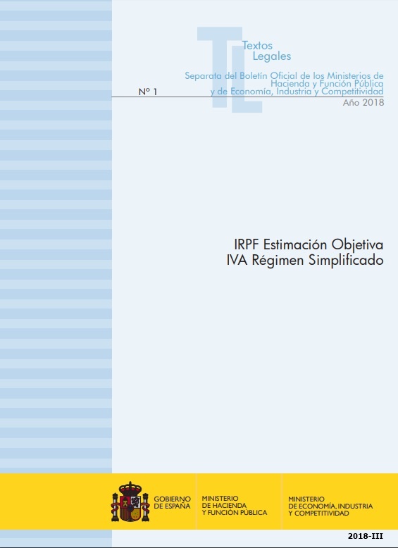 IRPF estimación objetiva. IVA régimen simplificado