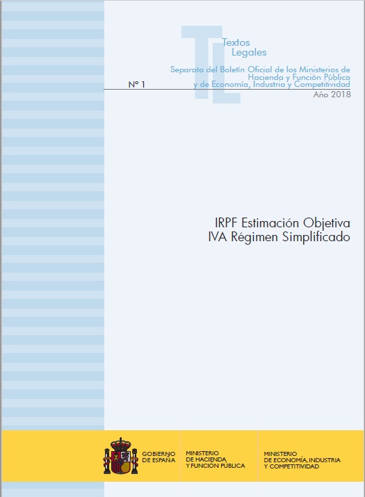 IRPF estimación objetiva. IVA régimen simplificado