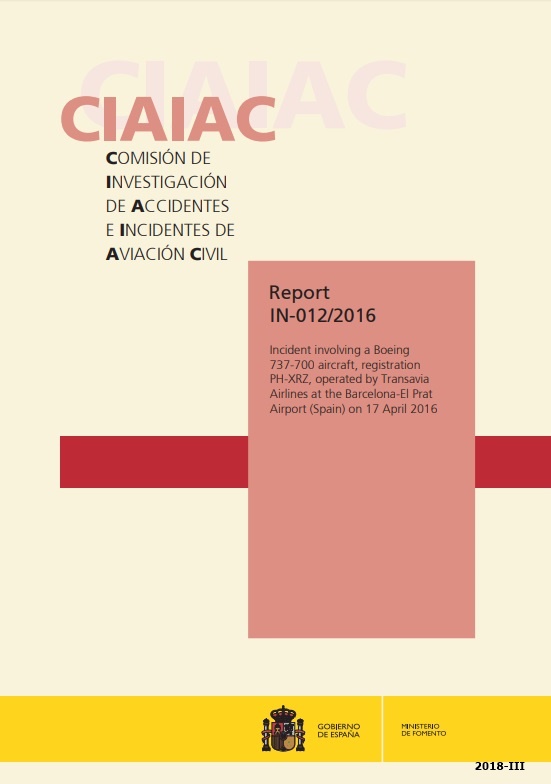 Report IN-012/2016