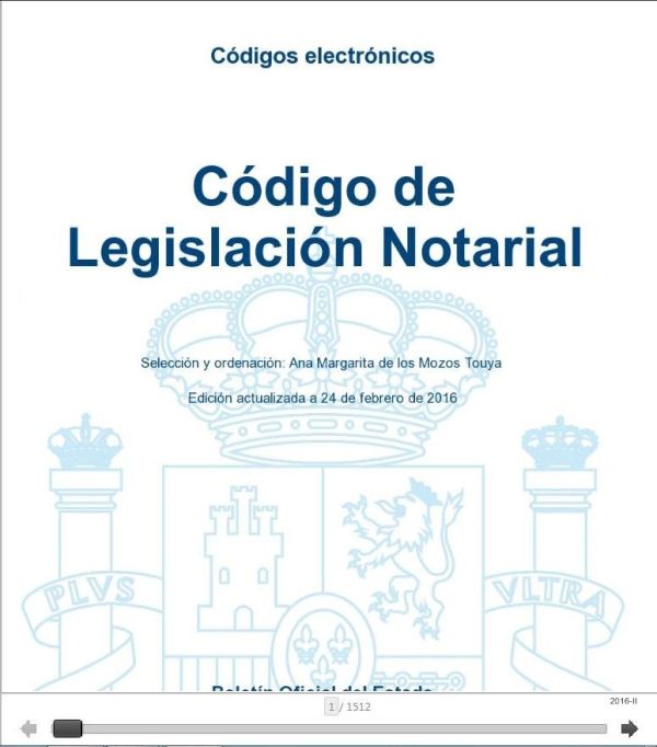 Código de legislación notarial