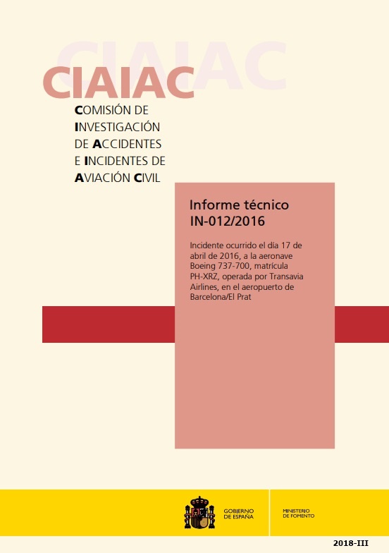 Informe técnico IN-012/2016