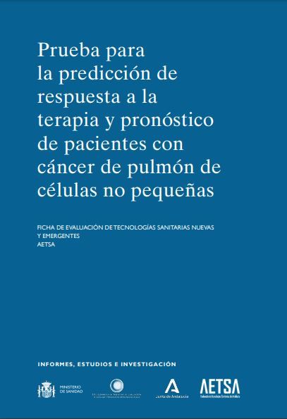 Prueba para la predicción de respuesta a la terapia y pronóstico de pacientes con cáncer de pulmón de células no pequeñas