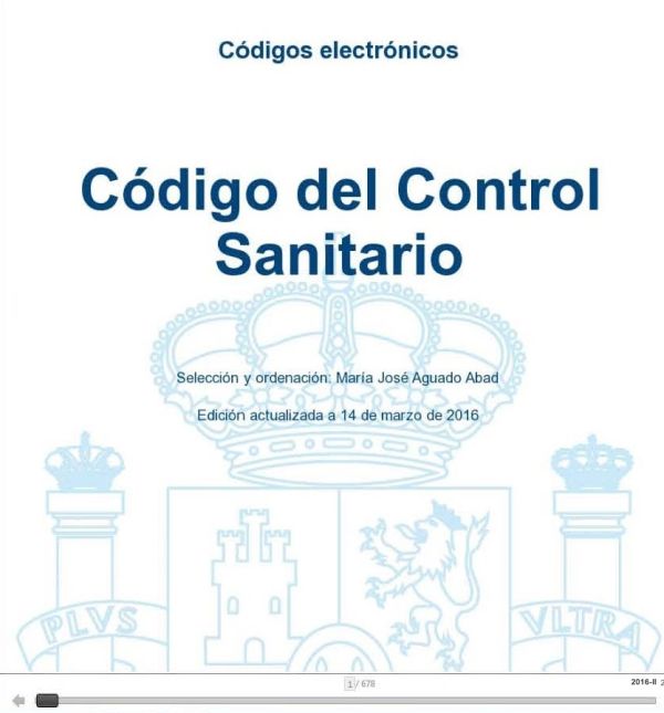 Código del control sanitario