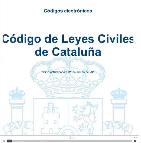 Código de leyes civiles de Cataluña