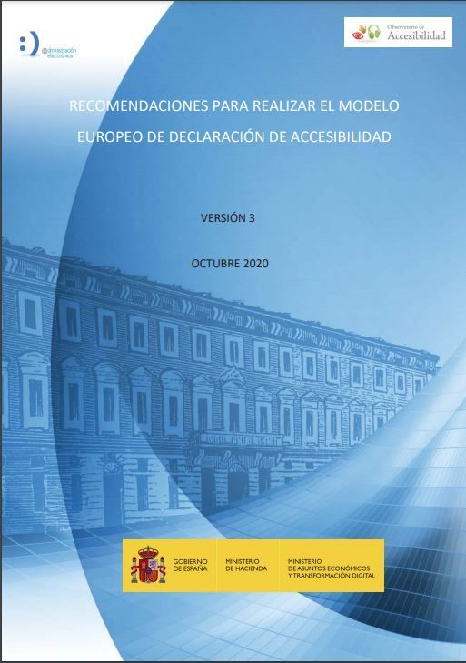 Recomendaciones para realizar el modelo europeo de declaración de accesibilidad